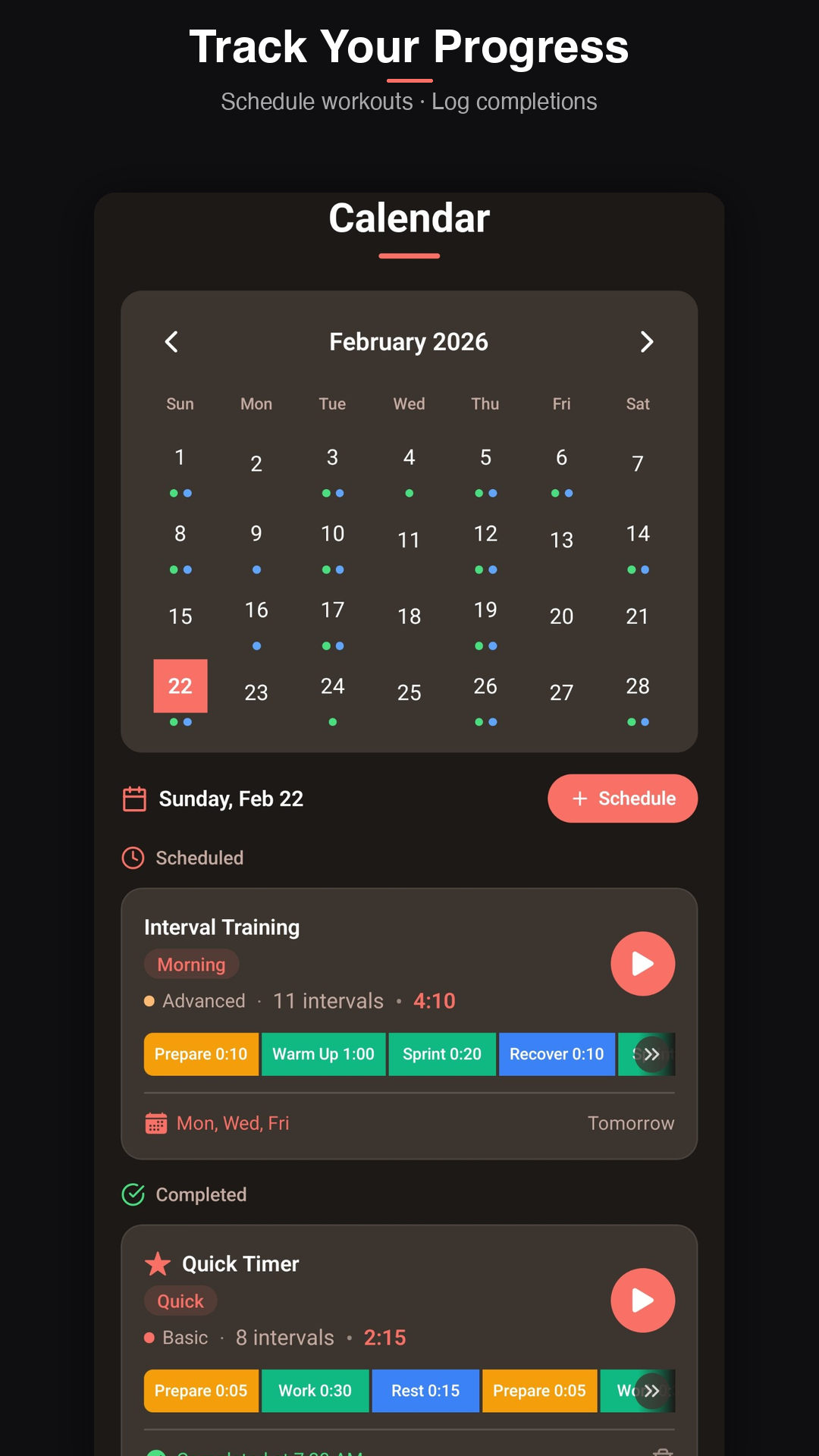 Calendar and scheduling