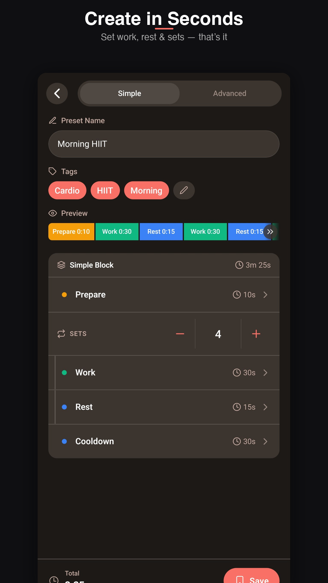 Simple preset editor